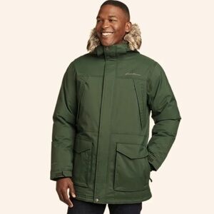 Eddie Bauer Men's Green Parka